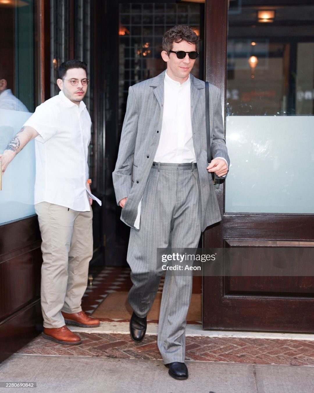 Ο Josh O'Connor φόρεσε Calvin Klein Collection στη Νέα Υόρκη. 